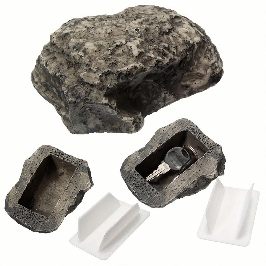 Stone Key Storage Box Key Hider Outdoor Courtyard Concealment Camouflage Hide Private Money Loss Prevention Stonekey Safe