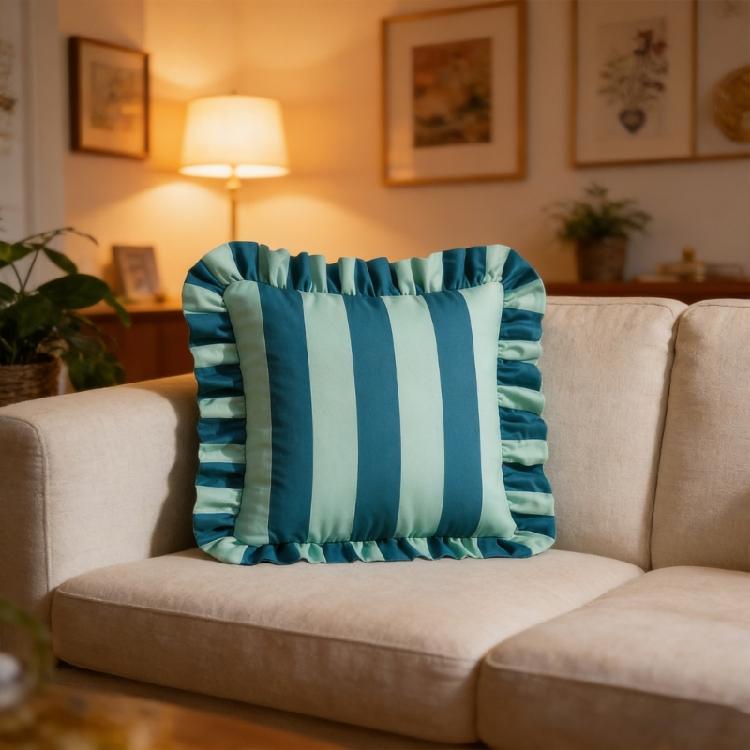 Luxury Striped Throw Pillow Cover Set Of 2pcs Invisible Zippered Design Pillowcase For Sofa Bed Outdoor Indoor Decors