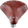 Classic Brown Genuine Leather Sprung Bicycle Saddle Comfortable Cruiser Bike Seat With Suspension Seat Shock Absorption Cushion For Women And Men