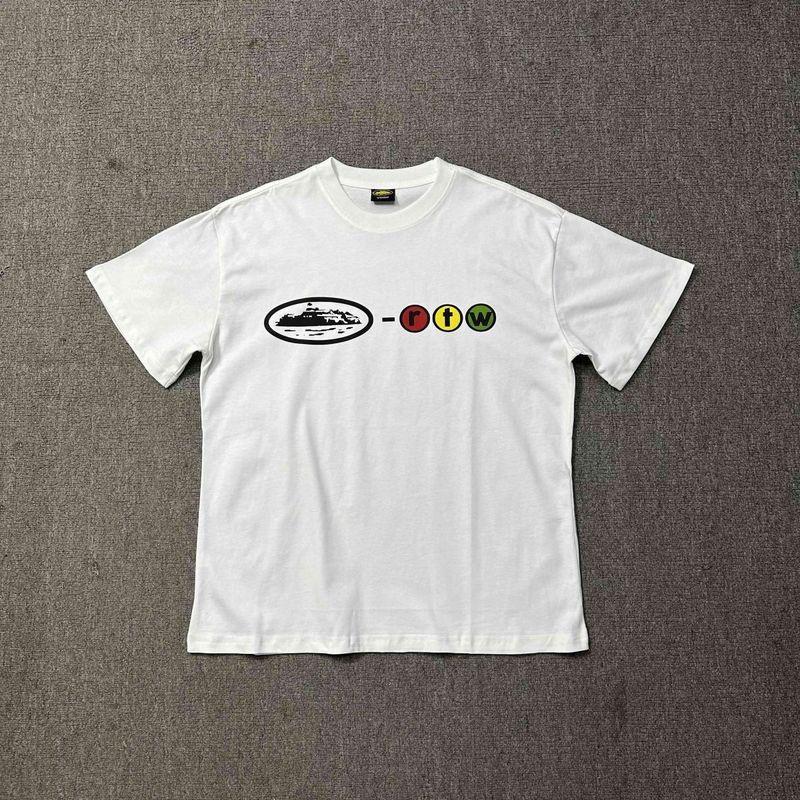 ROADVIBE Loose Fit Devil's Island Print T-Shirt Round Neck Short Sleeve Summer Casual Fashion Urban Style Cotton Shirt for Teens