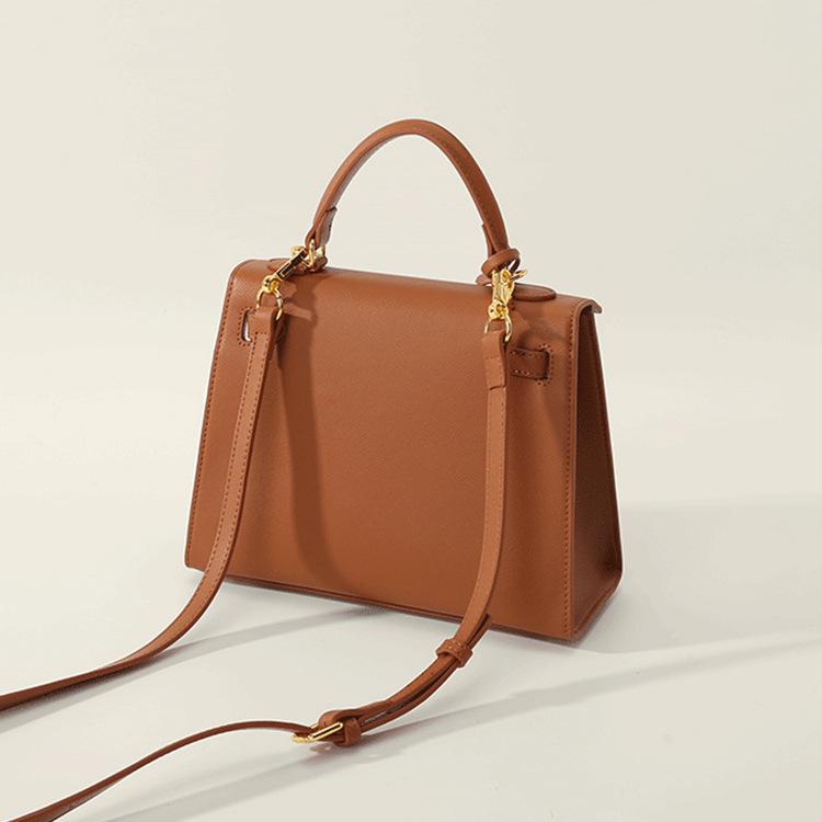 Kelli Bag Genuine Leather 2025 New Women's Bag Hand-carried High-end Handmade One-shoulder Crossbody Portable Women's Bag