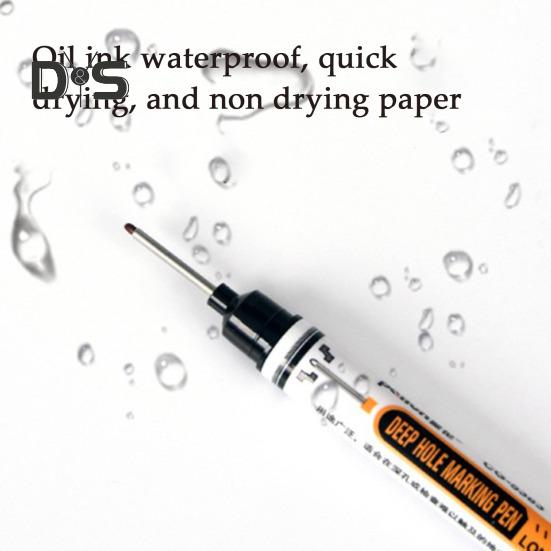 4 Stück Markierstifte für tiefe Löcher mit langem Kopf, 20 mm, Marker mit langer Spitze, schnelltrocknend, wasserdicht, bunt, Zimmermannsstift für Bau, Badezimmer, Holzbearbeitung