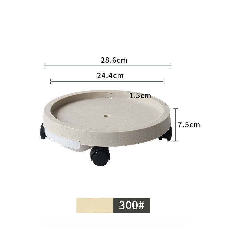 

Мобільний піддон для квіткового горщика Універсальне колесо Кругла пластикова основа Портативні та товсті смоляні аксесуари для квіткового горщика для домашнього використання