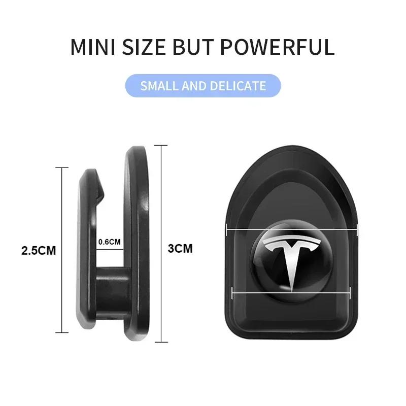 Car Sticker Tesla 4Pcs/Lot Self Adhesive Car Mini Hook For Teslas Model 3 Model S X Y Style Roadster Invader Coil Mod WYE K80 Ca