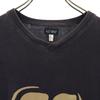 Armani Jeans Made In Italy Short Sleeve V Neck T-shirt L Charcoal Navy Men's Used
