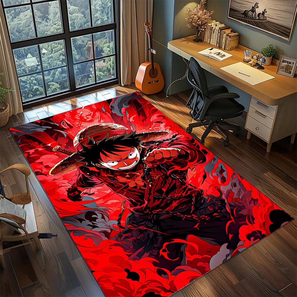 

One Piece Luffy Gear 4 Powerful Rug Carpet Large Area Rug Non Slip Washable Floor Mat Gamer Room Bedroom Home Decor 60x90cm