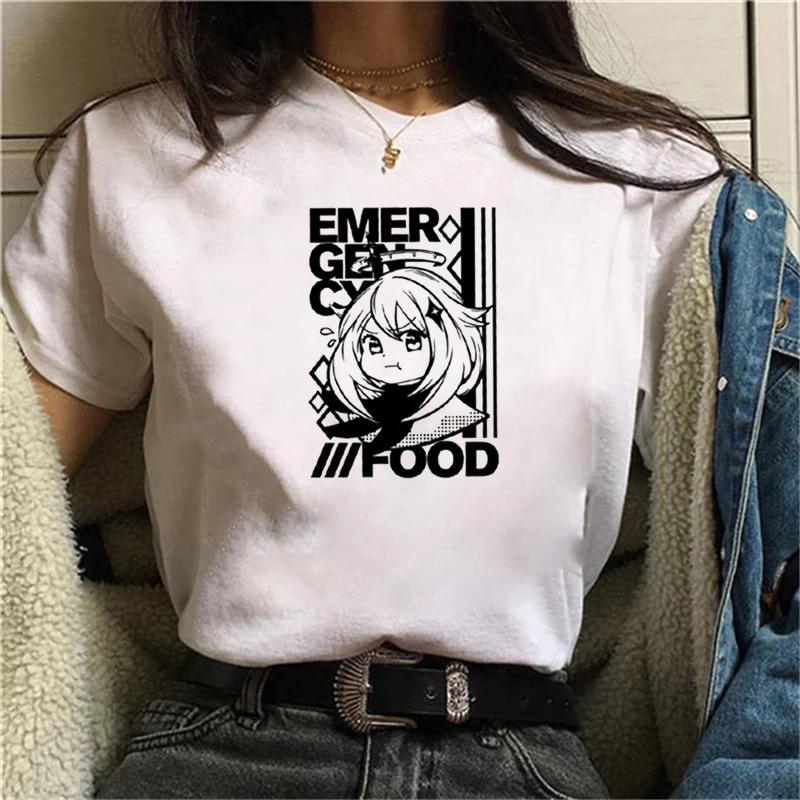 Graphic Kawaii Aesthetic Graphic Short Sleeve Tee Genshin Printed Women T-Shirts Harajuku O-Neck Casual Tops Female Clothes
