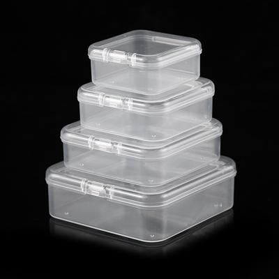 5/10 Pcs PP Storage Box Mini Transparent Plastic Case Container Square Rectangle Packaging Box For Jewellry Beads Small Items