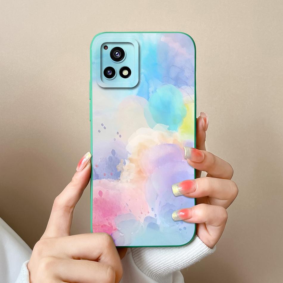 For Vivo Y72 Y72S Y52S Y54S Phone Case Stylish Design Soft Liquid Silicone Back Cover For Vivo Y 72 Y 52S Y 54S Shockproof Funda
