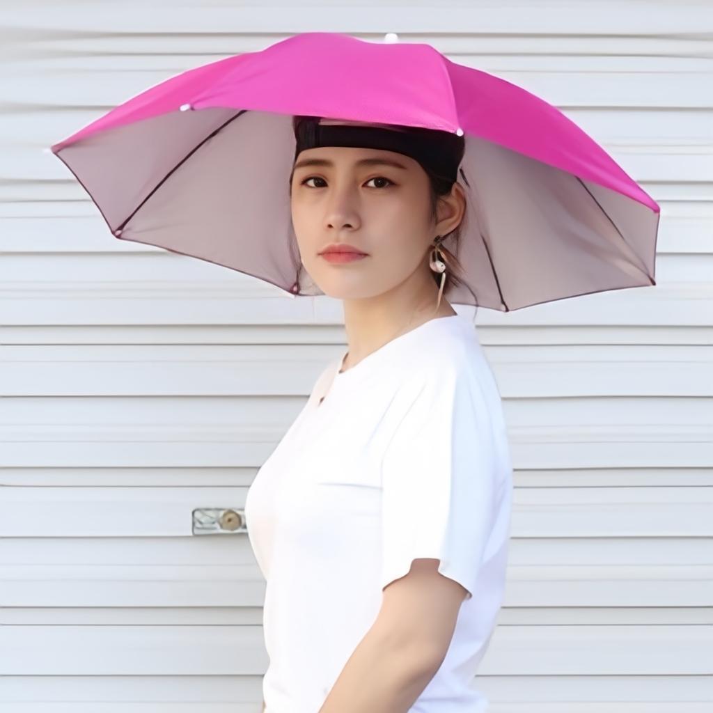 Sun Hat Umbrella 98% UV Protection With Coating Oxford Fabric Sunshade Outside Working Traveling Umbrella