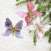 Simulering Glitter Fjärilsdekoration Med Klämma Julgranshänge Festtillbehör
