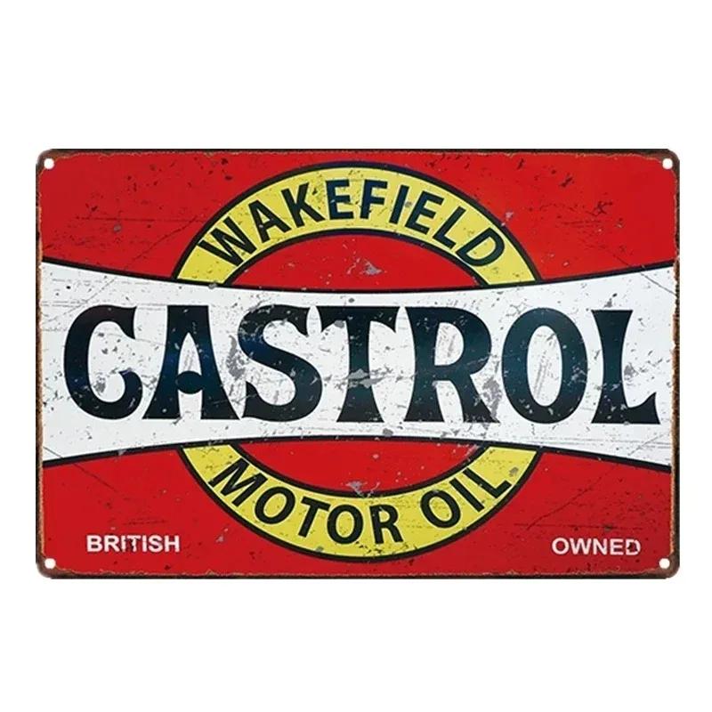 Vintage MOTOR OIL Metal Tin Sign Plaque RACING TEAM Decorative Plates For Garage Club Man Cave Bar Pub Hotel Cafe Wall Decor
