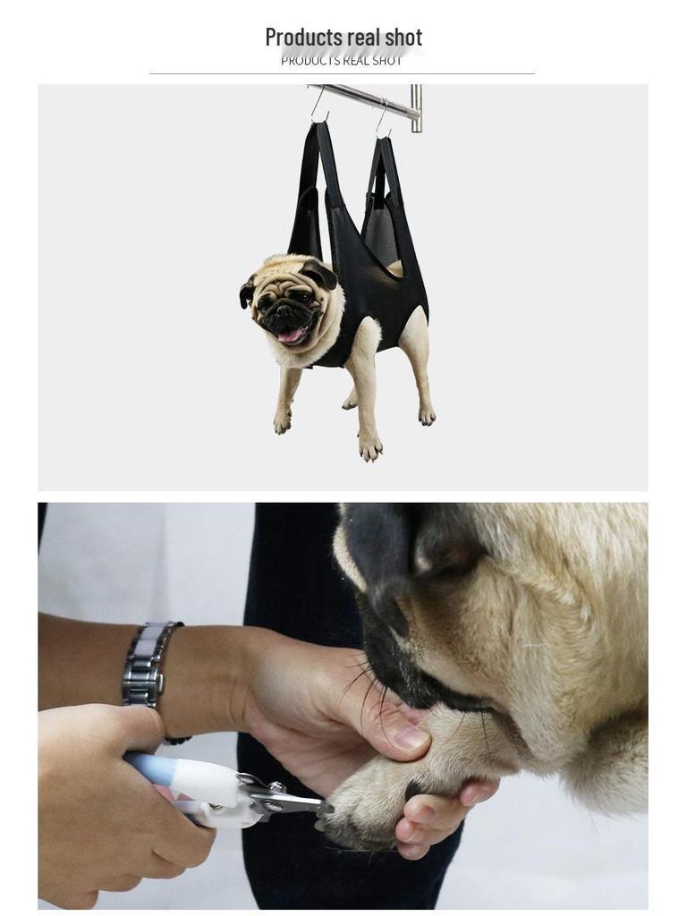 Pet Grooming Hammock: Anti-Scratch & Anti-Bite Nail Clipping Aid for Cats and Dogs