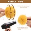 Faux Fur Pom Poms for Hats 6Pcs Fluffy Soft Fur Poms Balls with Elastic Loop for Keychain Knitting Hats DIY Gloves Bag Christmas