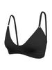 Ribbed V Neck Wireless Bra