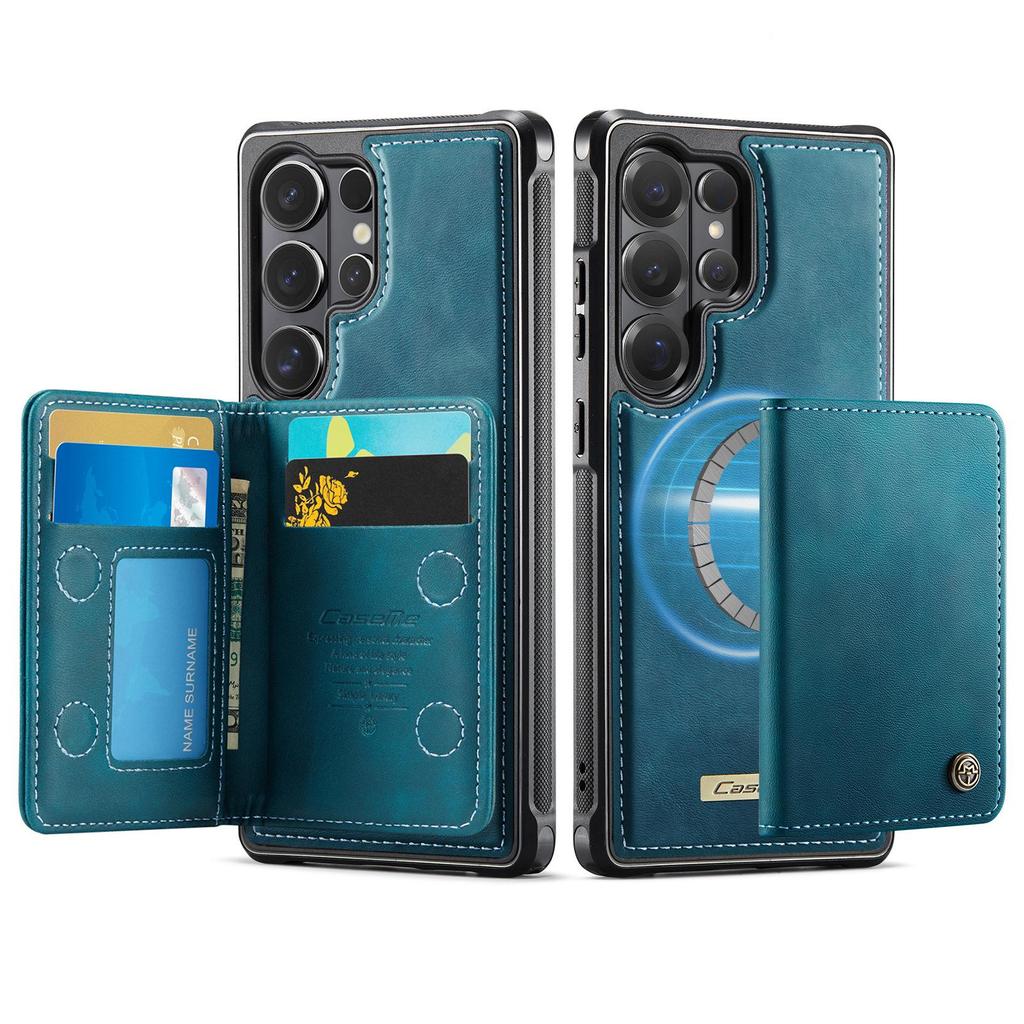 Samsung S26 Ultra Phone Case with Card Holder & Wireless Charging Stand