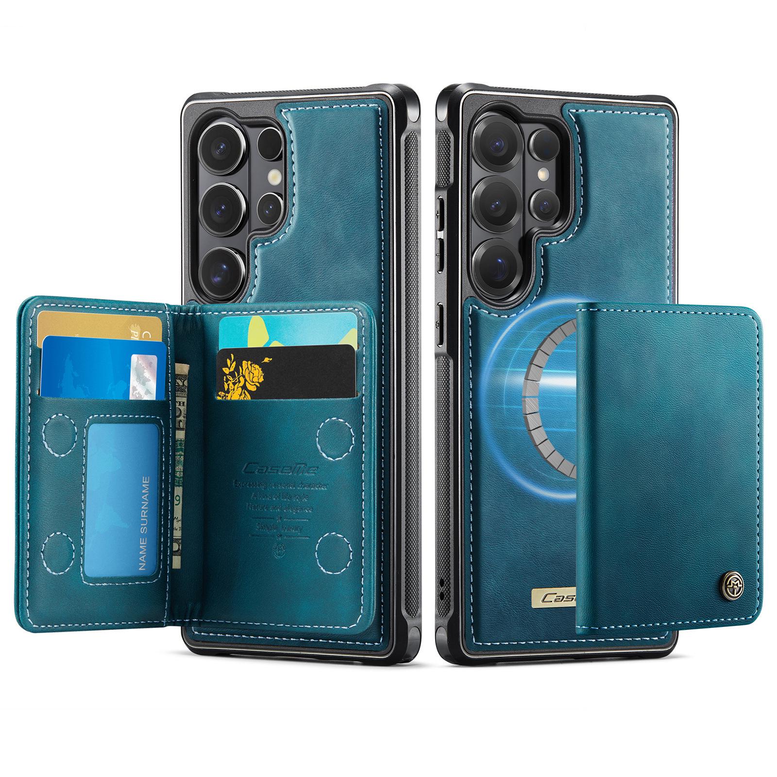 

Samsung S26 Ultra Phone Case with Card Holder & Wireless Charging Stand Samsung S23 Ultra