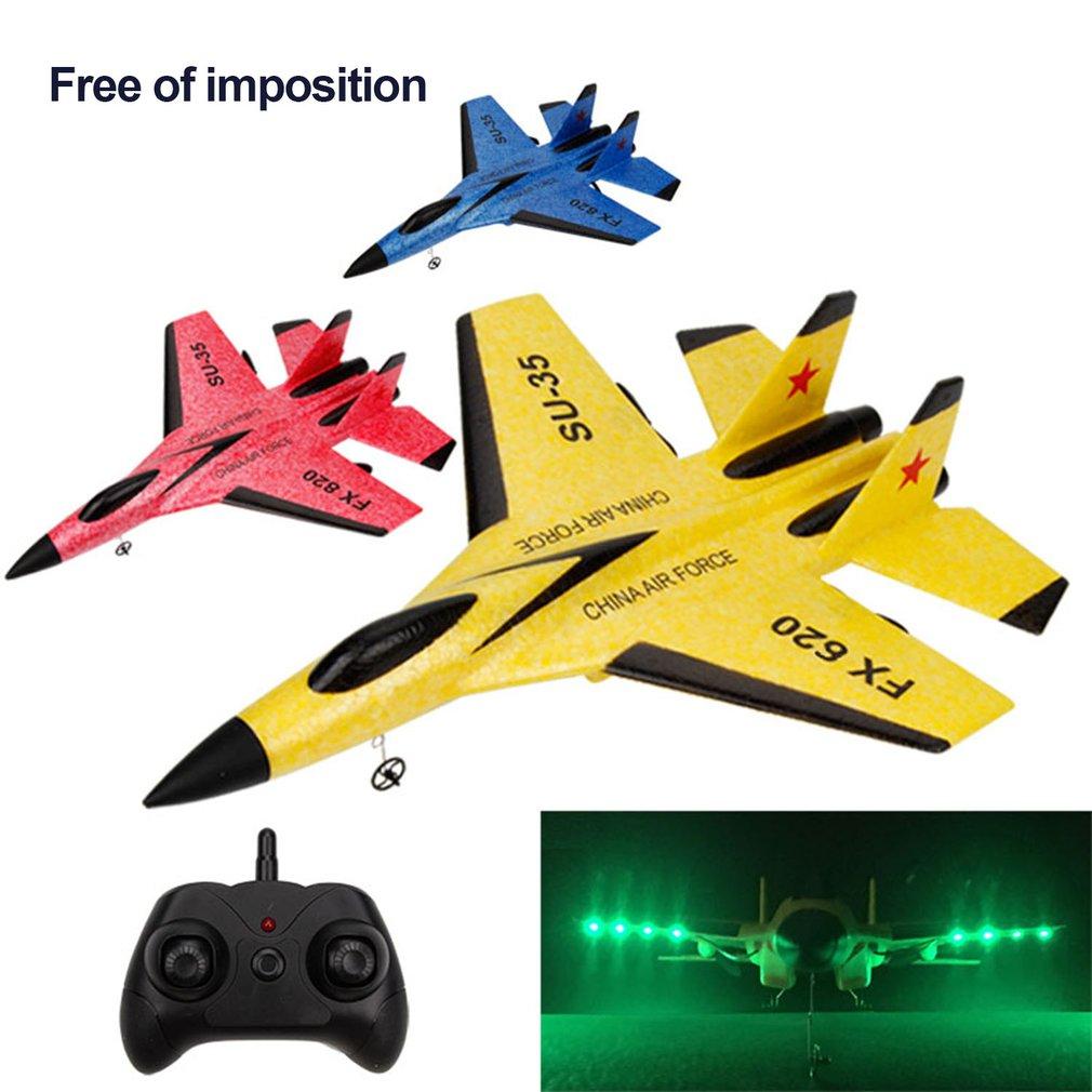 Avión RC No Tóxico Fx-620 Su-35 Control Remoto 2.4G Avión de Combate con Control Remoto Avión de Hobby Avión Planeador Juguetes de Espuma Epp Avión RC Regalo para Niños