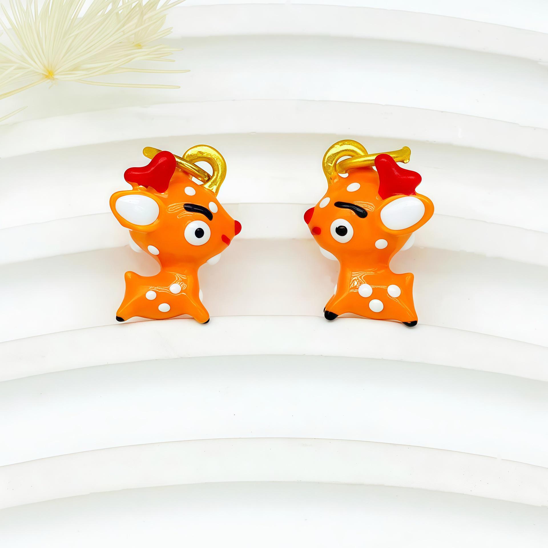 DIY Hand-Painted Pacha Dog Anime Beads for Cute Jewelry Making