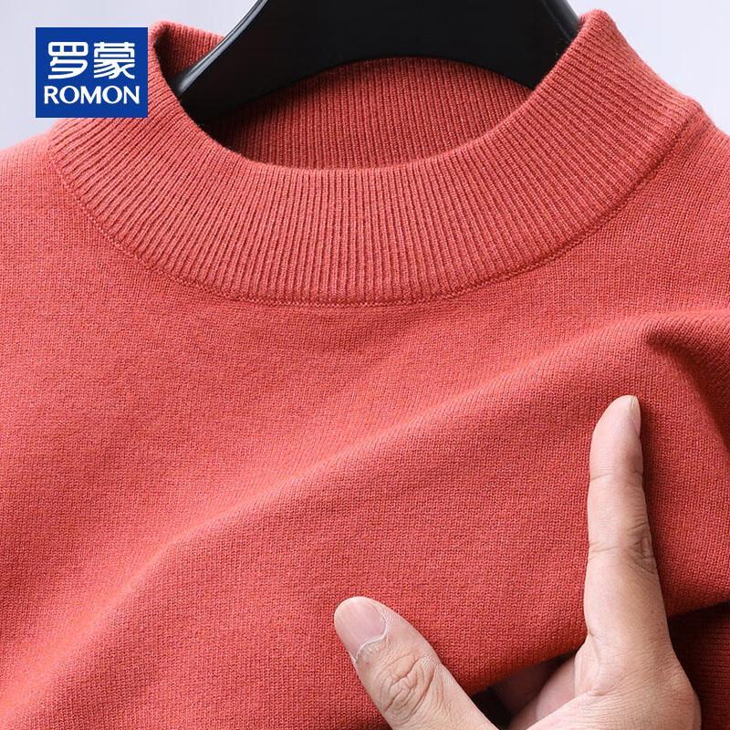 

Romon Men s Half-High Neck Pullover Sweater XL