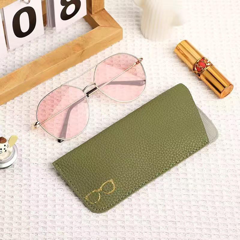 

Японский Минималистичный Чехол для Очков из Мягкой Кожи для Женщин: Высококлассный, Портативный и Легкий. 17*7.5cm