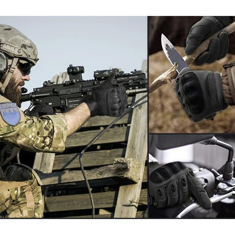 Tactical Military Survival Gloves XL Combat Gloves with Knuckle Protection