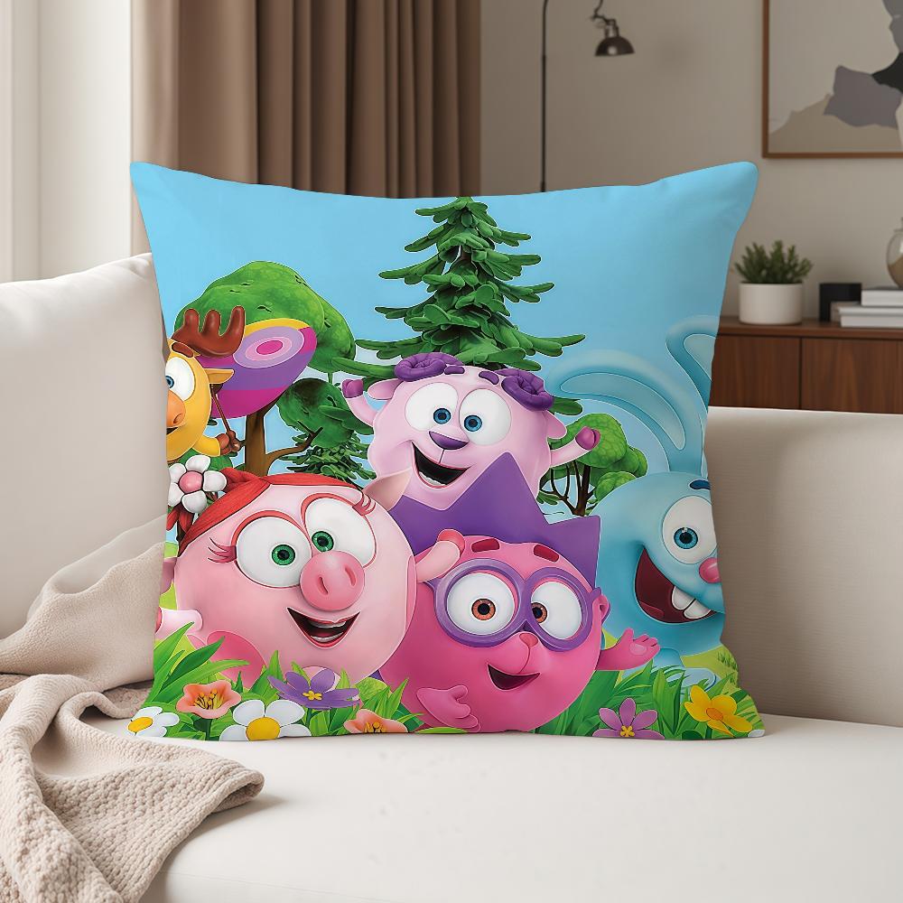 Cartoon Cute K-KikoRiki Pillow Case Suitable For Bedrooms Living Rooms Cars Home Decoration 12x12Inch