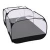 Portable Small Animal Playpen with Mesh Detachable Floor and Compact Fold for Use in Home Yard Travel or Picnics