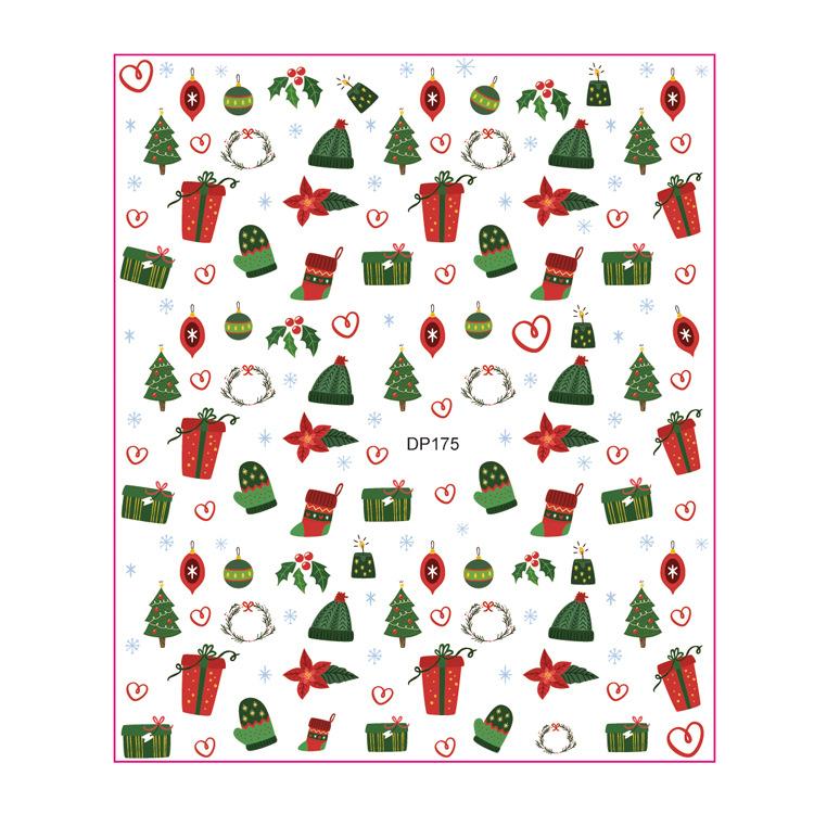 1pc 3D Nail Stickers Spring Summer Natural Flower Leaves Simulation Dried Flower Dragonfly Nail Applique Water Slides Decoration