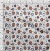oneOone Cotton Flex Brown Fabric Kids Cutie Animal Sewing Craft Projects Fabric Prints By Yard 40 Inch