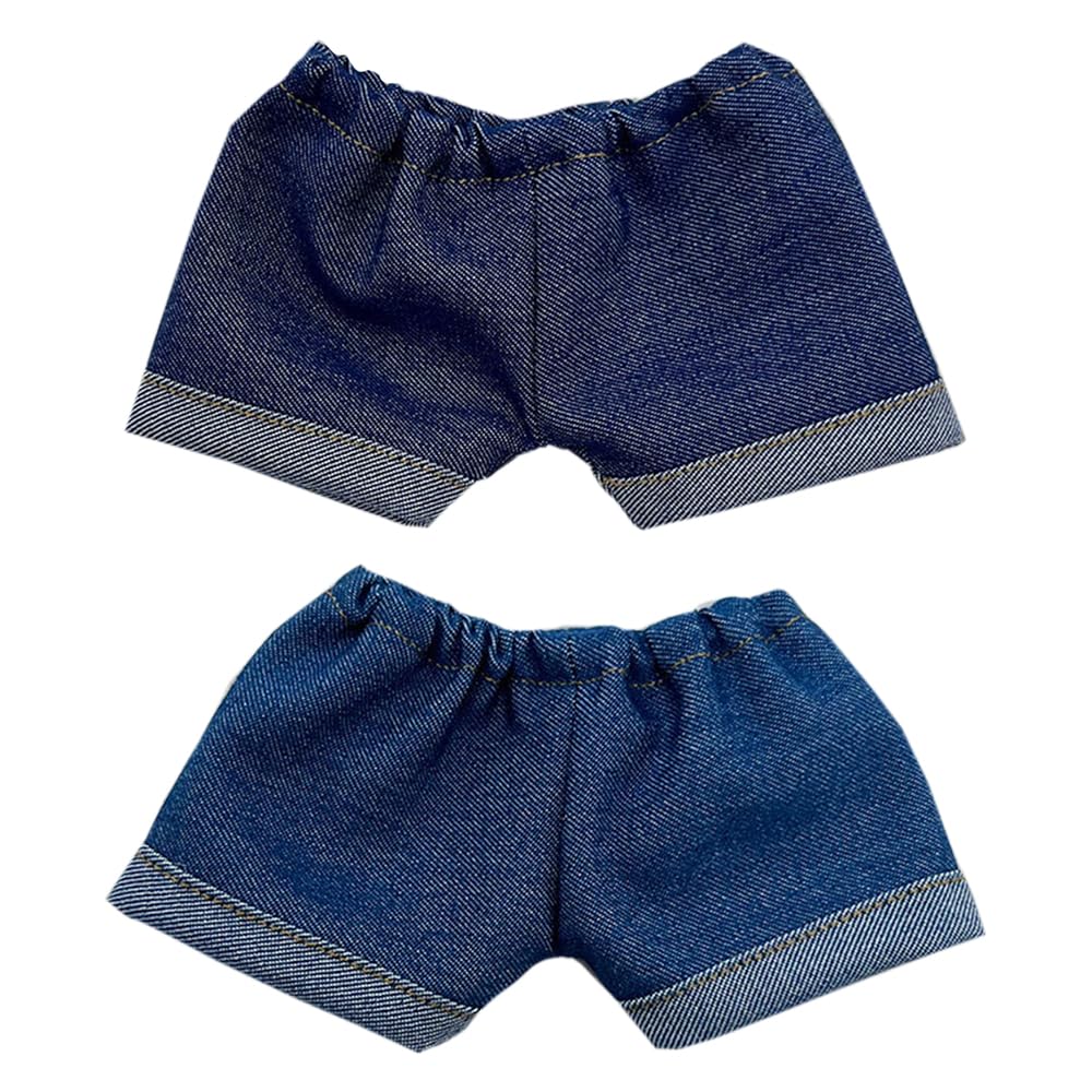 

niannyyhouse 10cm 15cm 20cm stuffed animal clothes jeans pants dress up cotton doll accessories (b2, 20cm)