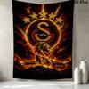 Galatasaray Wall Tapestry Aesthetic Wall Hanging Printed Fabric Blanket Decorative Tapestries for Bedroom Living Room Home Decor