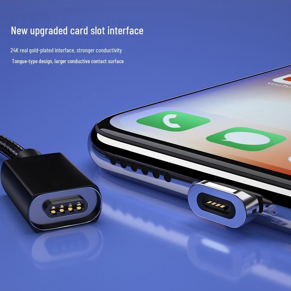 Magnetic Nylon Braided 3-in-1 Fast Charging Cable