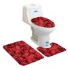 Beautiful And Romantic Valentine'S Day Bathroom Toilet Floor Mat 3-Piece Set