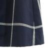 BLUE LABEL CRESTBRIDGE Check Pattern Midi Length Skirt 36 Navy Women Used