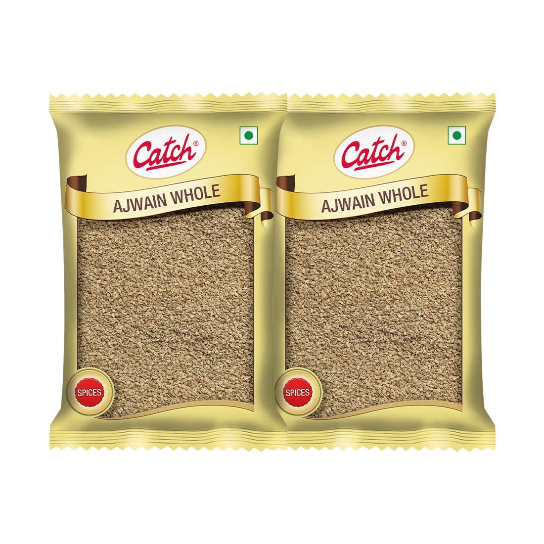 

Catch Ajwain Whole Carom Seeds 100 g Pack of 2 for Cooking, Seasoning, and Flavoring – Premium Quality, Aromatic, Natural Digestive Spice