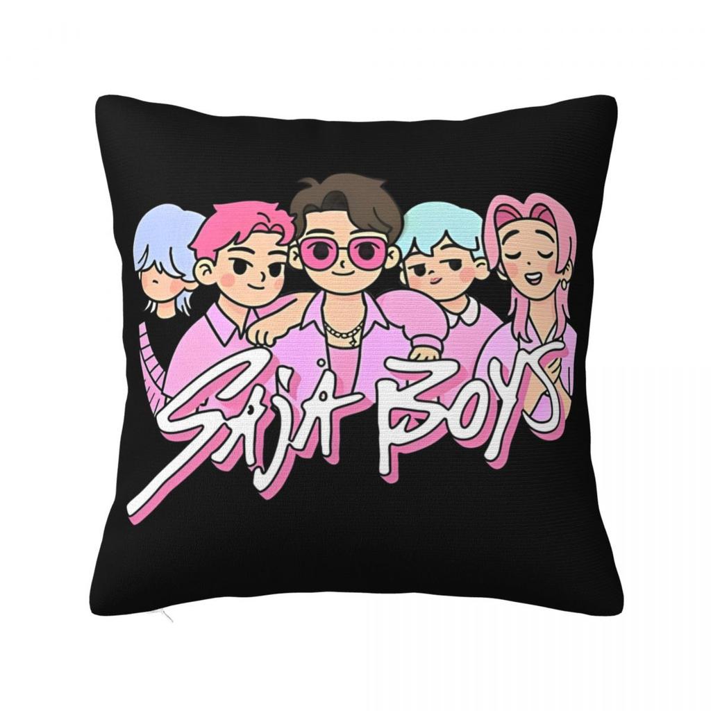 Huntrix Girl Pillow Case Kpop Demon Hunters Cushion Covers Awesome Decorative Pillowcase For Car 40X40Cm