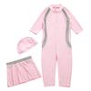 H2017 Girls' Three-Piece Conservative Swimsuit
