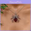 Gothic Dark Spider Pendant Necklace With Alloy And Titanium Steel For Daily Fashion