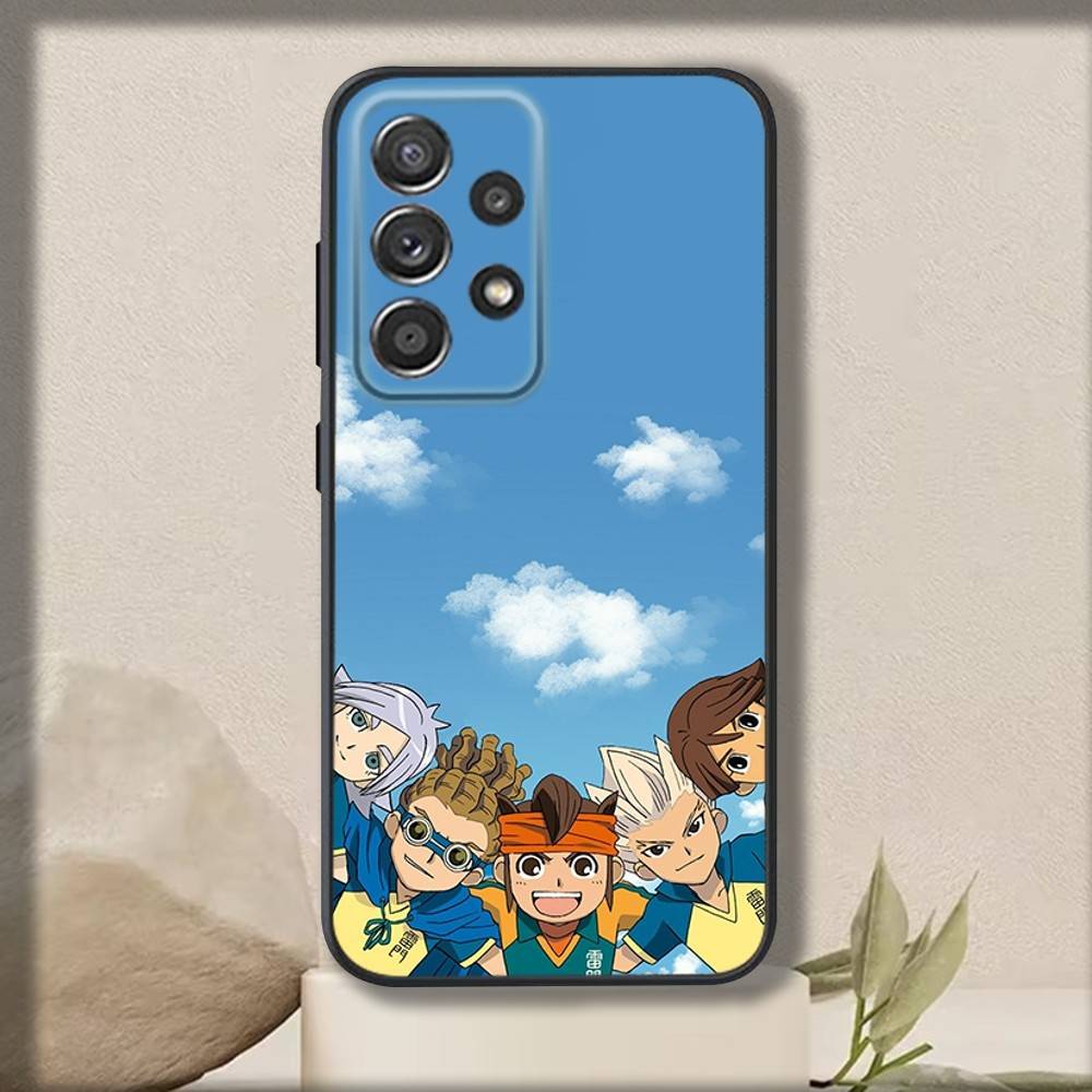 Anime I-InazumaS Elevens Phone Case For Samsung S 25,24,23,22,30,21,10,9,Ultra,Plus,Lite,FE,4,5 G Soft Black Case