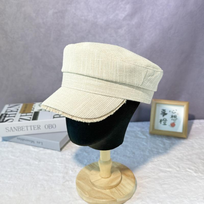 25 Early Autumn New Retro Grid Beret Children Autumn and Winter Fashion Versatile British Military Hat Tide