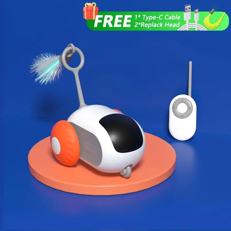 Умная игрушечная машинка для кошек интерактивная игрушка-мяч для кошек автоматическая катящаяся игрушечная машинка с дистанционным управлением аксессуары для домашних кошек товары для котят