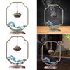 Lotus Flower Hanging Incense Burner Alloy Metal for Bathroom Multifunctional