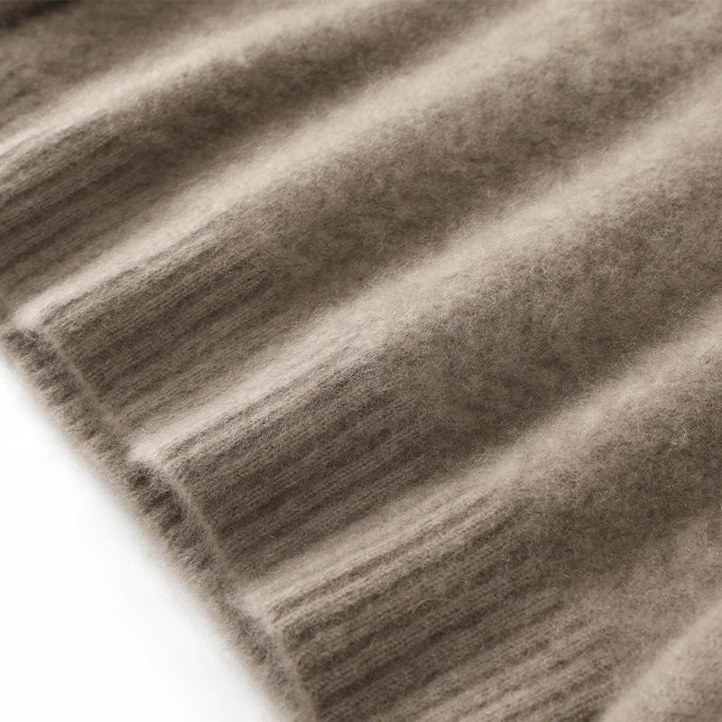 Pit Strip Twisted Flower Sweater for Women In Autumn and Winter New Skin-friendly and Versatile Cashmere Knitted Sweater Warm Base Shirt