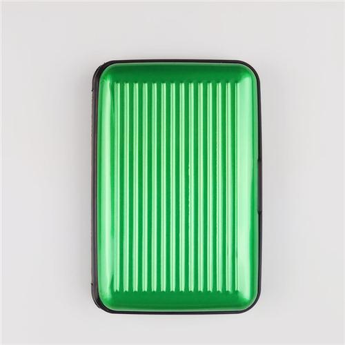 

1 Pc Men Aluminum Bank Card Holder Blocking Hard Case Wallet Solid Credit Card Anti-Rfid Scanning Protect Card Holder