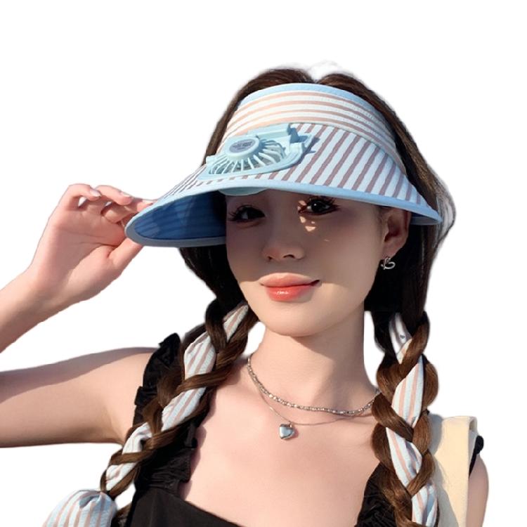 Sunproof Hat with Rotatable Fan Adjustable 3 Speed Wind Modes Cooling Fan Hat for Outdoor Activity Cycling Hiking Gear