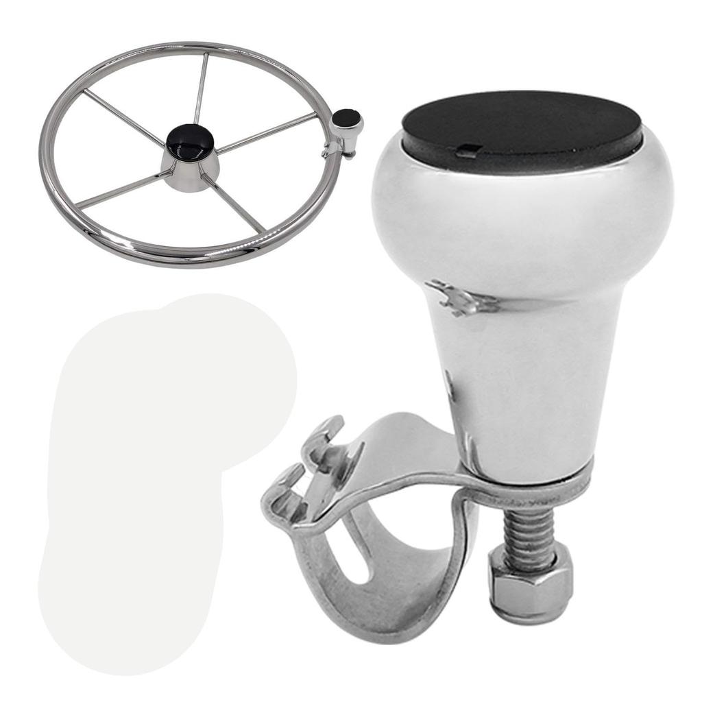 Ergonomic Grip Marine Accessories- Marine Steering Wheel Ball, Labor Saving Control Ball Steering Wheel