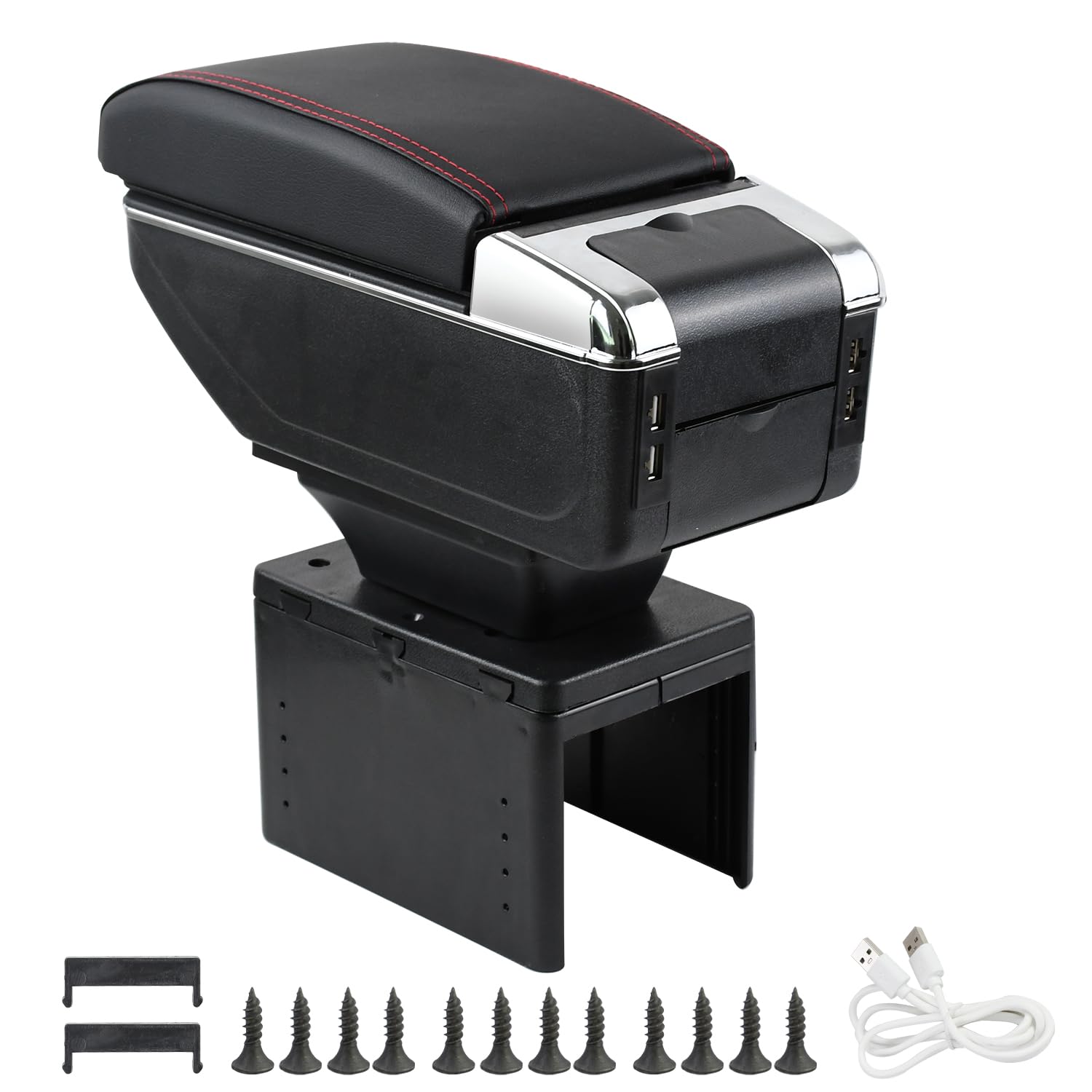 

Chaoxinyizu Armrest Console Car Storage Universal Universal with USB Perfect for Long Driving Box, Box, Armrest, Multi-Function, Fit, Port, Interior,