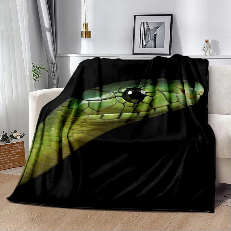 Soft Gothic Snake Serpent Python Viper Blanket for Bed Sofa Picnic Travel Office Cover Kids Gift Throw Blanket