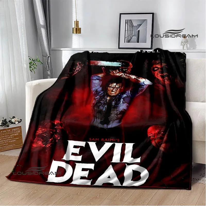 Movie The Evil Dead Printed Blankets Picnic Blanket Flannel Warm Blankets Soft Cozy Blanket Home Travel Blanket Birthday Gift